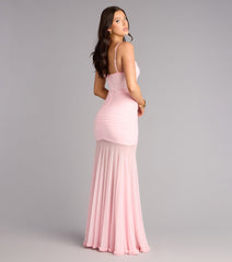 Sherrie Mesh Slit Mermaid Formal Dress