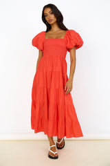 Adela Maxi Dress Red