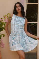 Opal Skies Mini Dress Blue