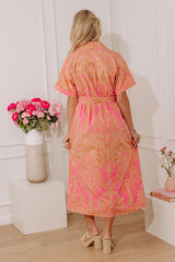 Bubbly Personality Paisley Midi Dress