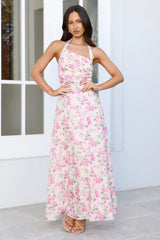 La Botanique Halter Maxi Dress Pink