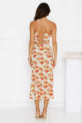 Happy Girl Era One Shoulder Midi Dress Floral