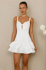 Majestic Silhouette Mini Dress White