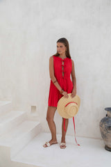 Citrine Delights Mini Dress Red