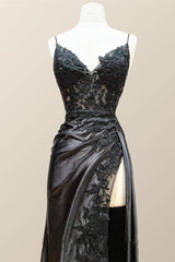 Wine Red Appliques Mermaid Long Formal Dress