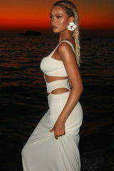 Solid Backless Cami Bodycon Dress