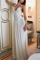 Sexy Backless Mesh Cami Maxi Dress