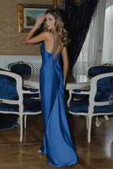 Solid Formal Fitted Maxi Dress