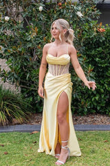 Sage Satin Cowl Neck Mermaid Formal Dress