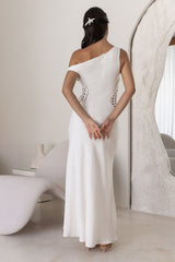 Moonlight Dancer Off Shoulder Maxi Dress Cream