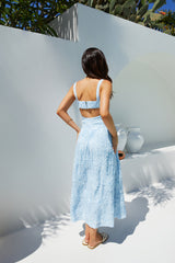 Porcelain Princess Maxi Dress in Blue