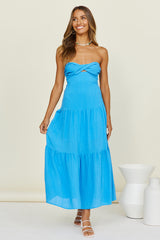 Free Falling Maxi Dress Blue