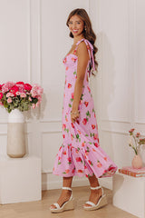 Rose Garden Bliss Floral Midi Dress