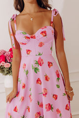 Rose Garden Bliss Floral Midi Dress