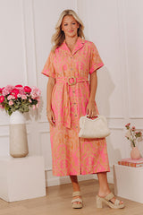 Bubbly Personality Paisley Midi Dress