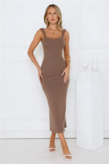 Martini Hour Midi Dress Chocolate