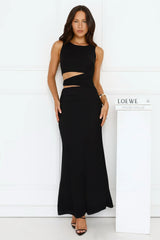 Mine To Show Mesh Maxi Dress Black
