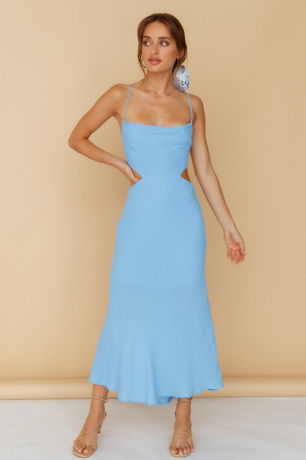 Running To You Maxi Dress Blue