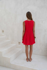 Citrine Delights Mini Dress Red