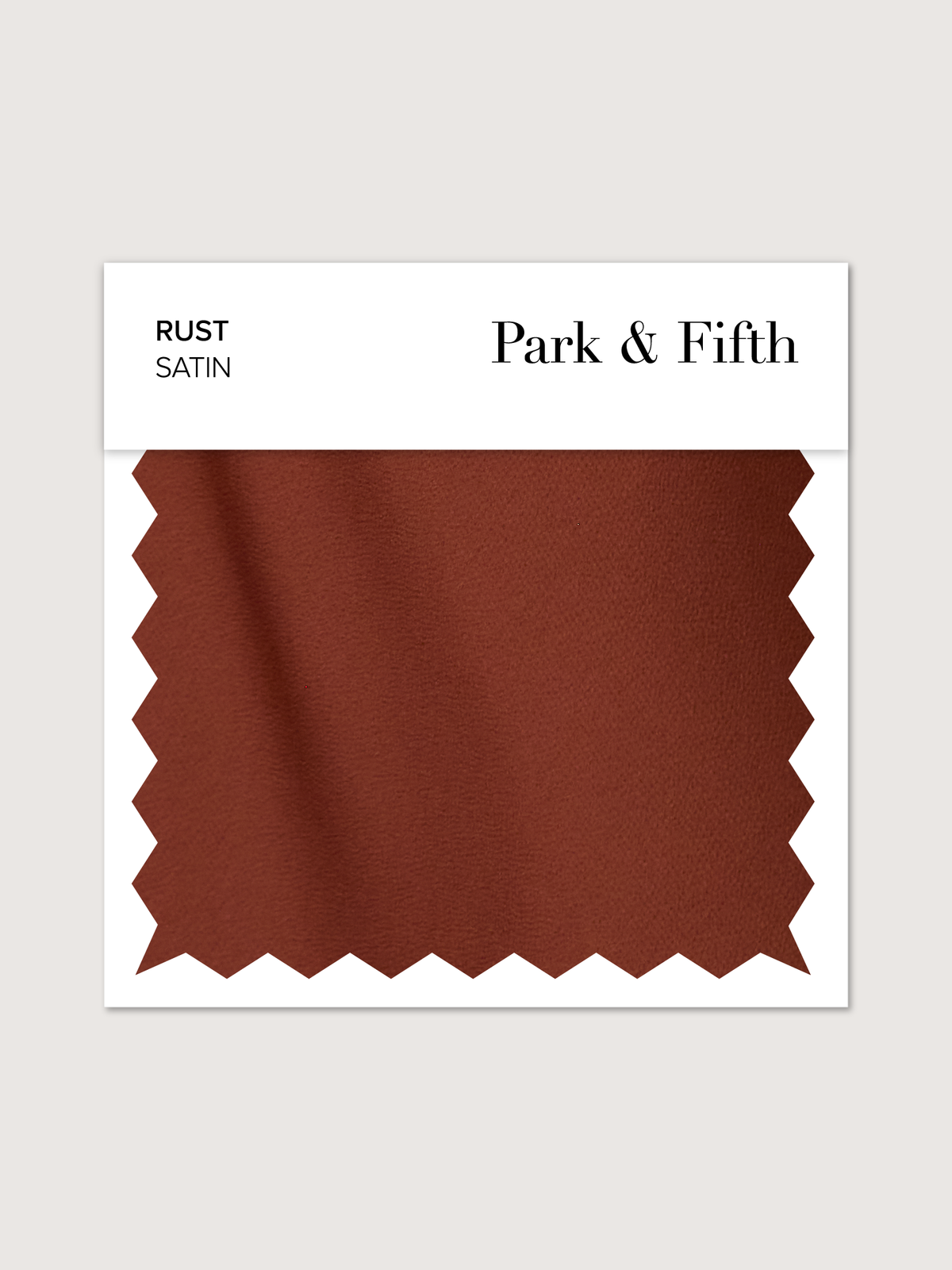 Rust Satin Swatch