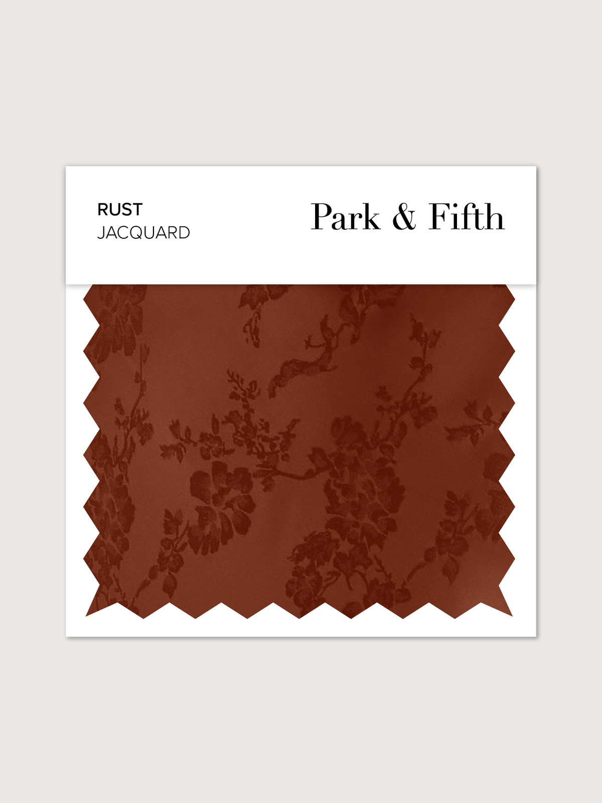 Rust Jacquard Swatch