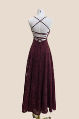 White Lace Cowl Neck A-line Long Dress