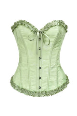 Sweetheart Pink Lace-Up Floral Corset