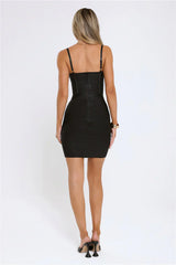 Iconic Edge Bandage Mini Dress Black