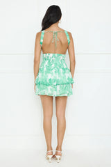 Jungle Secret Mini Dress Green