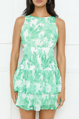 Jungle Secret Mini Dress Green