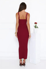One More Song Maxi Dress Wine
