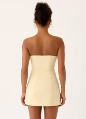 Luna Rosa Mini Dress - Baby Yellow