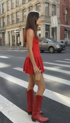 Naples Dress- Red